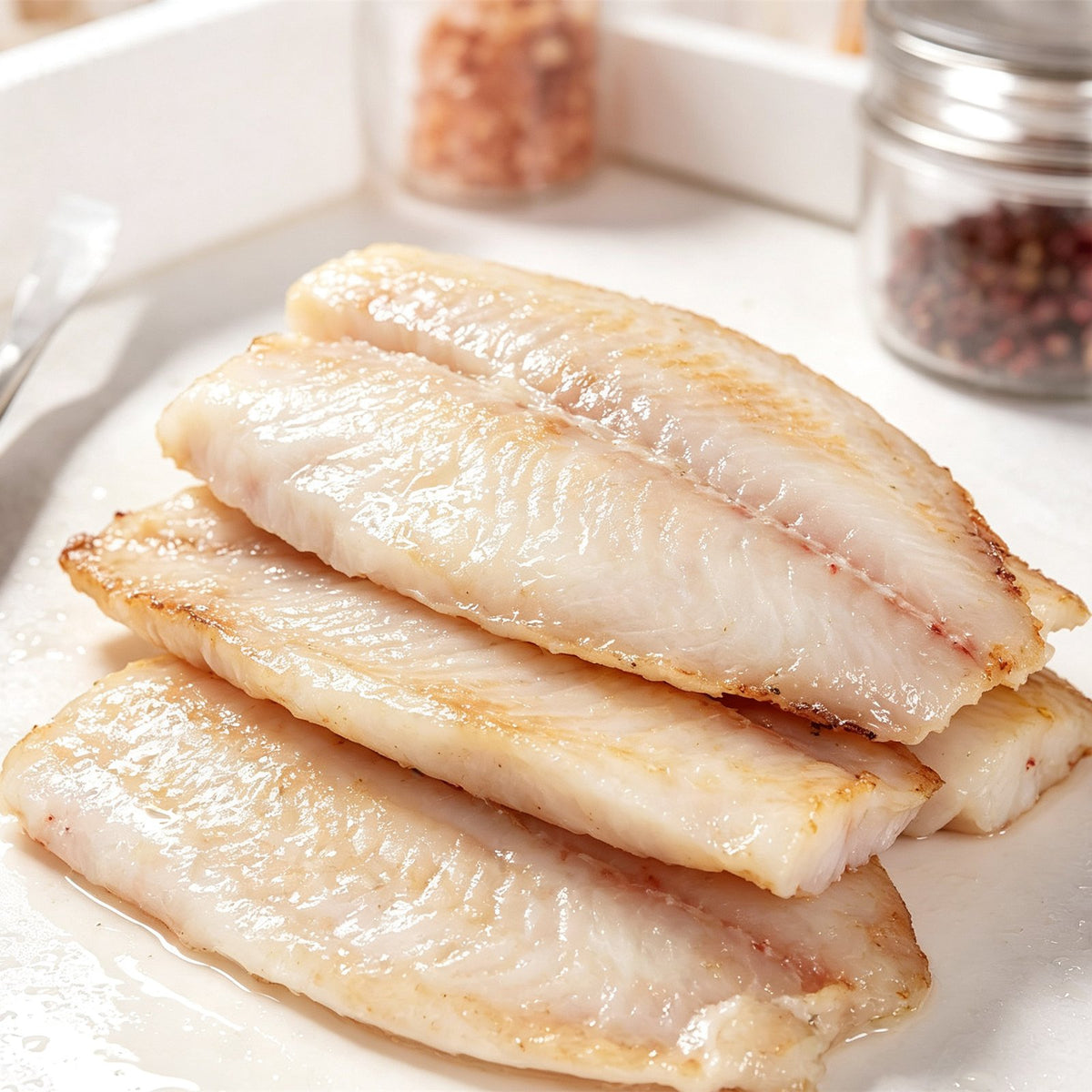 Golden Pan-Seared Tilapia Fillets