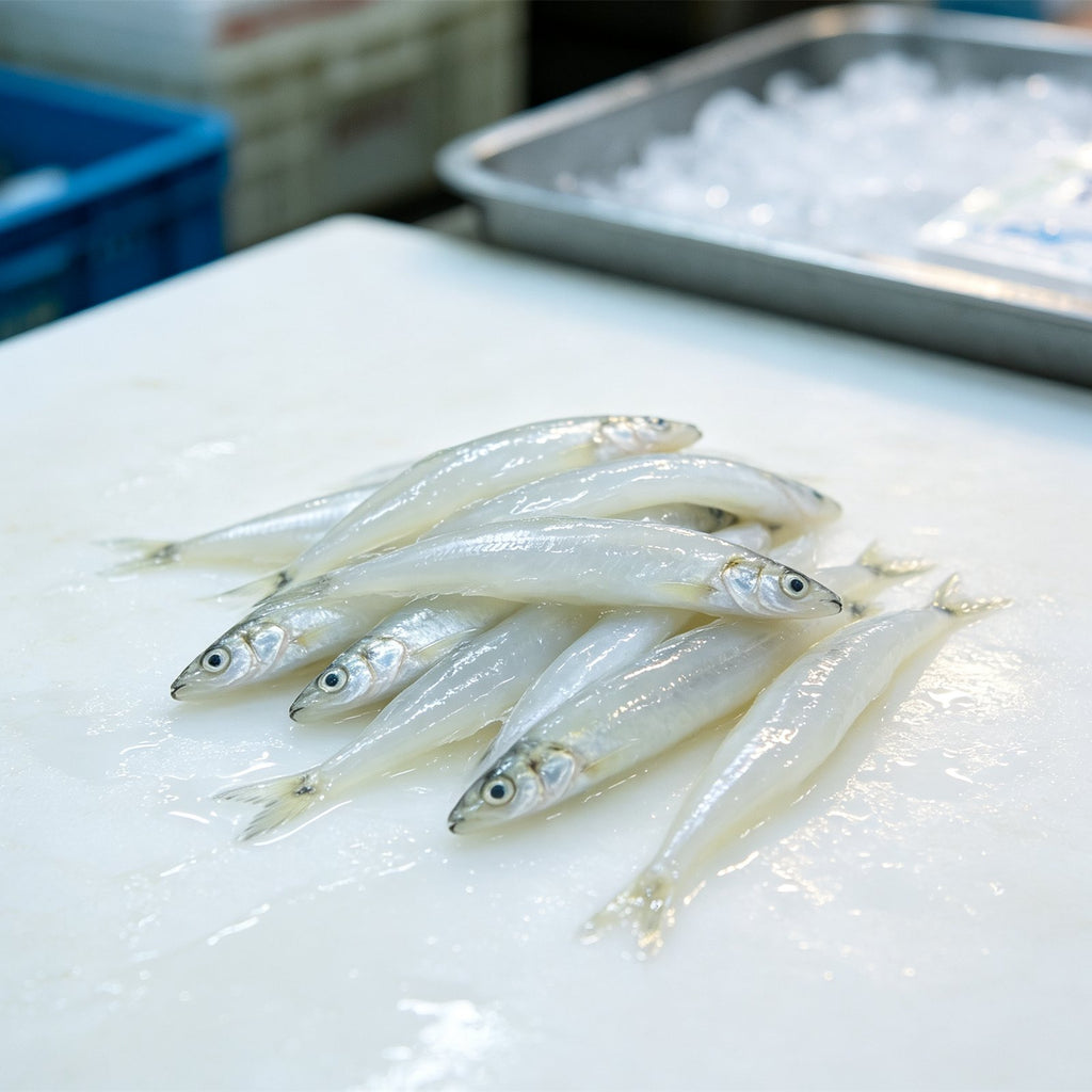 Delicate Fresh Silver Whitebait Fish